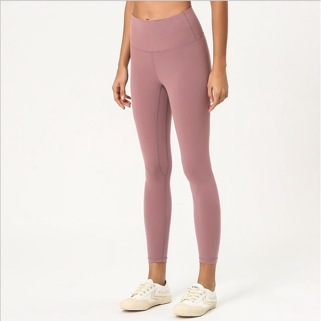Pantalones de yoga de doble cara Pantalones de yoga recortados de estilo agradable para la piel para mujer Pantalones de yoga de cintura alta para la cadera