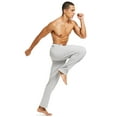 thumbnail image 6 of BALEAF Men's Cotton Yoga Sweatpants Open Bottom Joggers Straight Leg Running Casual Loose Fit Athletic Pants With Pockets Light Gray S, 6 of 7