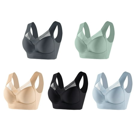 Pxiakgy Sports Bras for Women Sticky Adhesive Vanity Panel Clothing Adhesive Bra Yoga Crop Vest Bras Anti Sagging Back Support Bras Materni Grey Push Up Bra Bras for Women No Underwire Z-Gy6 Xl