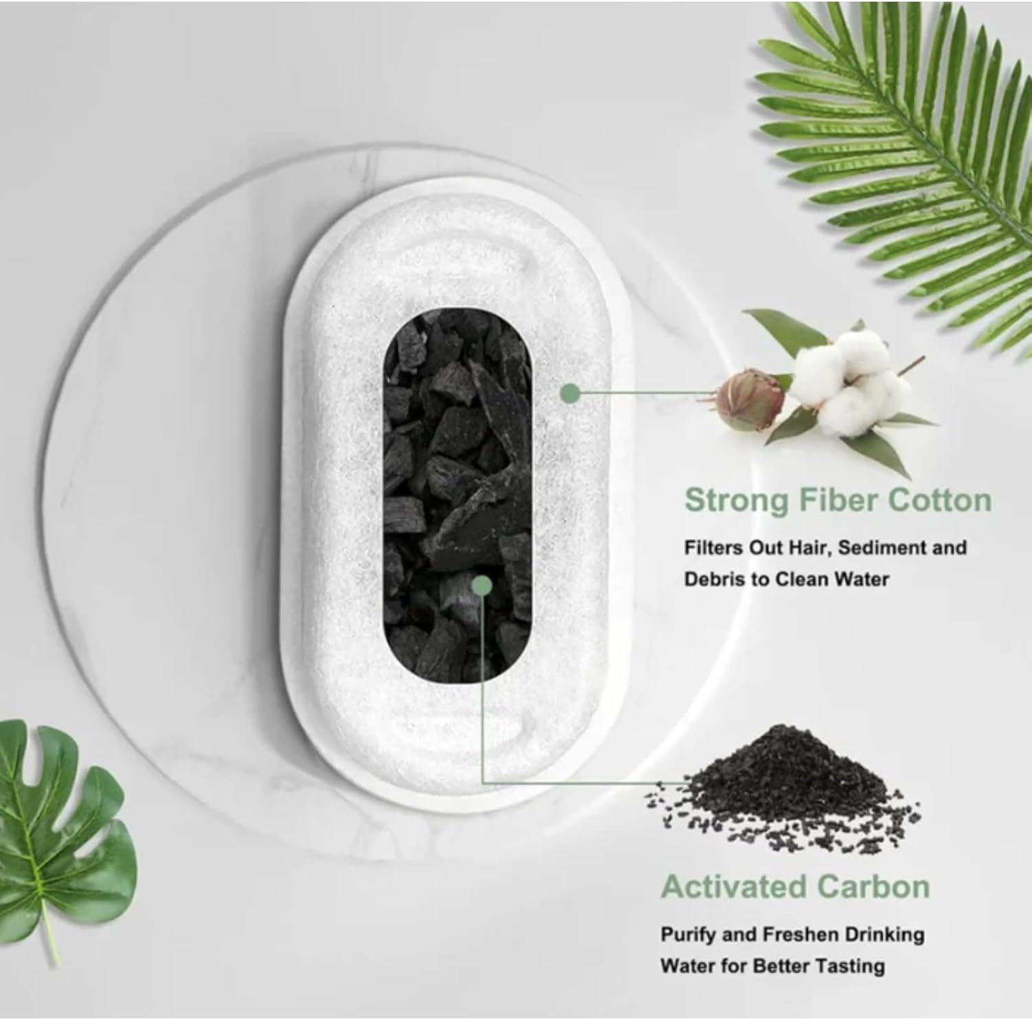Selene The Doggy Fountain, Quiet Floor-Standing Pet Water Fountain, Feeding & Watering Supplies (A)
