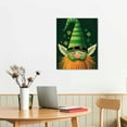 thumbnail image 3 of Nawypu  Irish Gnomes - St. Patrick’s Day Linen Paper Wall Art  - Artisms -, 3 of 5