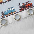 thumbnail image 4 of Castle Fairy Cartoon Vintage Train Black Out Curtains for Kids, Colorful Locomotive Curtains Pack of 2 (42x63 Each) for Bedroom, Blue Red Green, 4 of 6