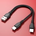 thumbnail image 3 of Dual Head Type-C to USB Charging Cable 2-in-1 Multi-Device Fast Charging and Data Sync Cord, 3 of 7