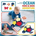 thumbnail image 2 of Ocean Hide and Seek Educational Toy, Soft Plush Marine Animal Grasping Game, 1 Set Plush Turtle Toy with Small Sea Creatures, for Toddlers to Practice Fine Motor Skills Sensory Training, 2 of 6