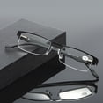thumbnail image 6 of Semi-Rimless Metal Reading Glasses, Lightweight Business Style Eyeglasses for Men Daily Use, 6 of 6