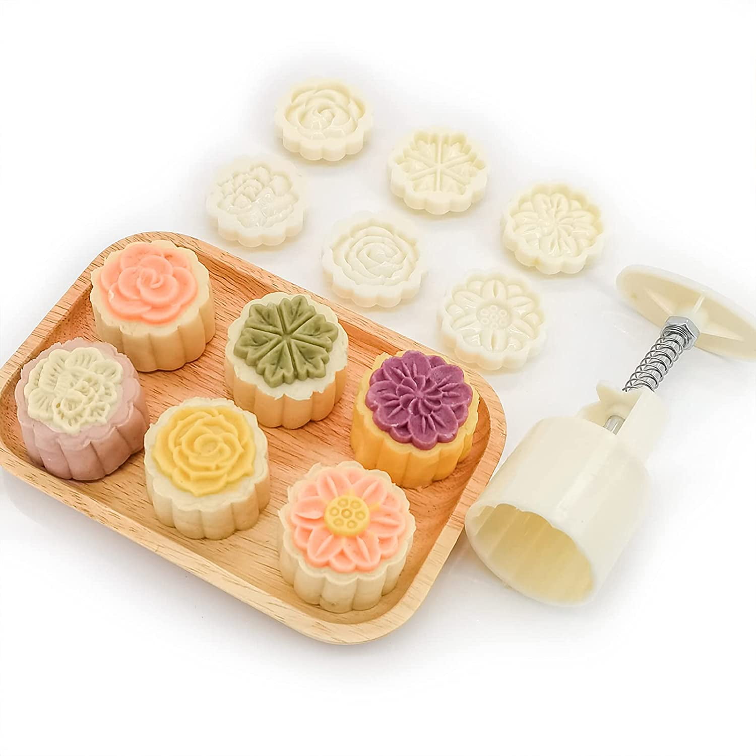 Hand Press Home Moon Cake Mold Kitchen Supplies Cake Plungers Pastry Tool