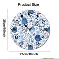 thumbnail image 7 of ZXCXRQFa Desk Clocks Birds Flowers Spring Floral Wooden Silent Non-Ticking 10 Inch Round Clocks Battery Operated Analog for Living Room Kitchen Bedroom Bathroom Office Home School Decor, 7 of 7