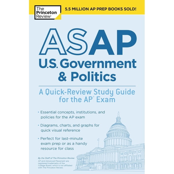 Pre-Owned ASAP U.S. Government & Politics: A Quick-Review Study Guide for the AP Exam (Paperback) 1524757667 9781524757663