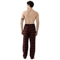thumbnail image 5 of Onimisc Mens Pajama Pants Flannel Plaid Cotton Sleep Lounge Pants Warm Sleepwear Pants PJ Bottoms with Pockets and Button Fly, 1 Pack, 5 of 6