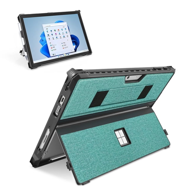 Funda SSS·GRGB para Microsoft Surface Pro resistente de 12.3" color cian