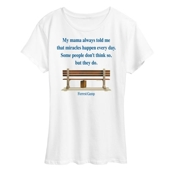 Forrest Gump - Miracles Happen Every Day - Women's Short Sleeve Graphic T-Shirt