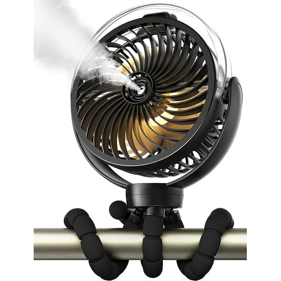 ChillGo 6.49 in 3-Speed Cooling Freestanding Misting Stroller Fan