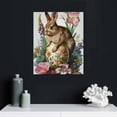 thumbnail image 5 of Nawypu  Canvas Wall Decor Rabbit Sitting On An Easter Egg With Flowers Animal Poster Wall Decor Cute Print Picture Paintings for Living Room Bedroom Wall Decorations, 5 of 5