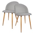 thumbnail image 1 of Set De Sillas Velvet Vanguardistas Terciopelo Para Comedor Gris Perla 2 piezas Gaon GN-FC04, 1 of 9