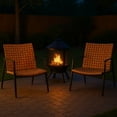 thumbnail image 7 of LIFERECORD Set of 2 Wicker Outdoor Chairs, Brown Leather-Look Patio Dining Chair Set, Deep-Seated Bistro Chairs for Garden, Deck, Backyard, Balcony, 7 of 7