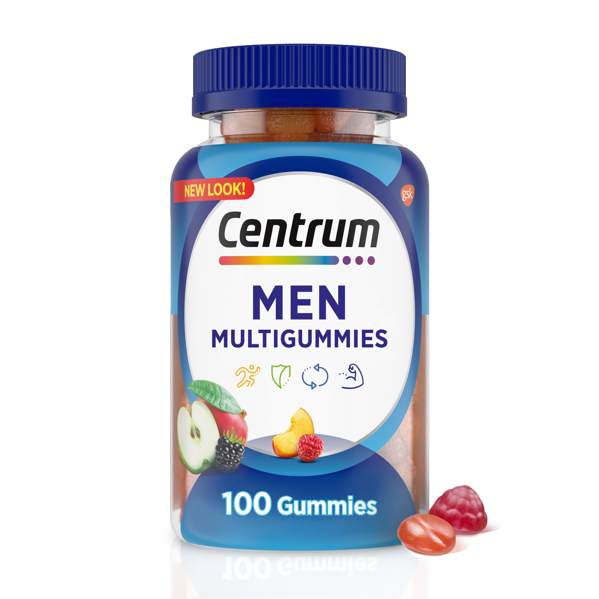 Centrum MultiGummies Gummy Multivitamin for Men, Multivitamin/Multimineral Supplement - 100 Count