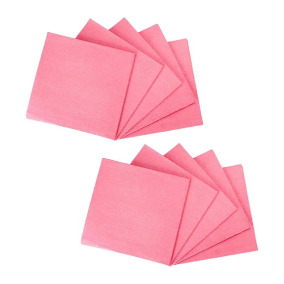 Pitycbo 10 Pack Reusable Microfiber Cleaning Cloths Multi-Purpose Absorbent Soft Kitchen Pink