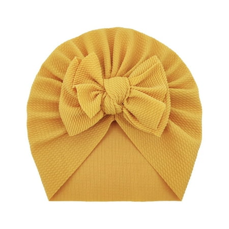 

Knit Hat Girl Knitted Girls Solid Turban Bowknot Baby Cap Toddler Hat Elastics Boys Baby Care Mom Baby Pom Hat