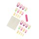 thumbnail image 2 of Uñas postizas, uñas postizas, regalos para mujeres que usan uñas postizas, puntas de uñas de colores, arte de uñas mediano y largo, puntas de uñas, parche para uñas, 2 of 5