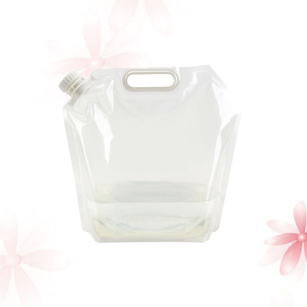 Milisten 4-Pack Foldable Transparent Water Buckets Portable Containers for Outdoor Camping Picnic Hunting and Fishing