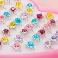 thumbnail image 2 of 36PCS Kid's Ring Set Cute Rhinestone Decor Adjustable Finger Ring Jewelry Ring, 2 of 9