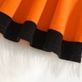 thumbnail image 5 of Rggeeun Halloween Girls Sets Cute Cape Hoodie Flower Pleated Dress Matching Sets Playground Fashion,Orange,18-24 Months, 5 of 6