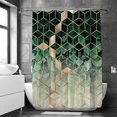thumbnail image 3 of Rideau de Douche Géométrique Moderne Art Salle de Bain Imperméable, 3 of 3