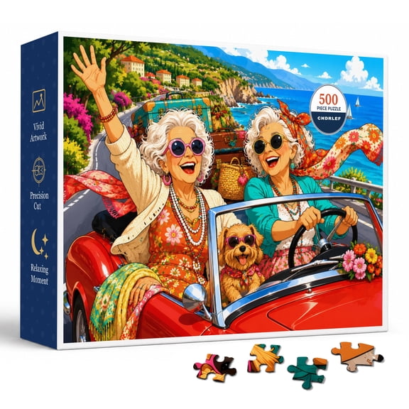 CNDRLEF Coastal Road Trip 500 Pieces Jigsaw Puzzle for Adults, 20.5 x 15 in