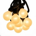 thumbnail image 2 of 100 Foot C9 Commercial String Light Black Wire With G50 White Satin Pearl Bulbs, 2 of 7