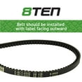 thumbnail image 3 of 8TEN Cogged Belt for Toro TimeCutter SW4200 ZS3200S ZS4200S 130-6975 810-CBL2568T, 3 of 4