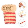 thumbnail image 2 of 20Pcs Red Stripe Design Wooden Cake Spoons Disposable Healthy Dessert Spoons, 2 of 8