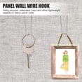 thumbnail image 4 of 20pcs Stainless Steel Fabric Panel Wall Wire Hooks Picture Hangers (Silver), 4 of 5