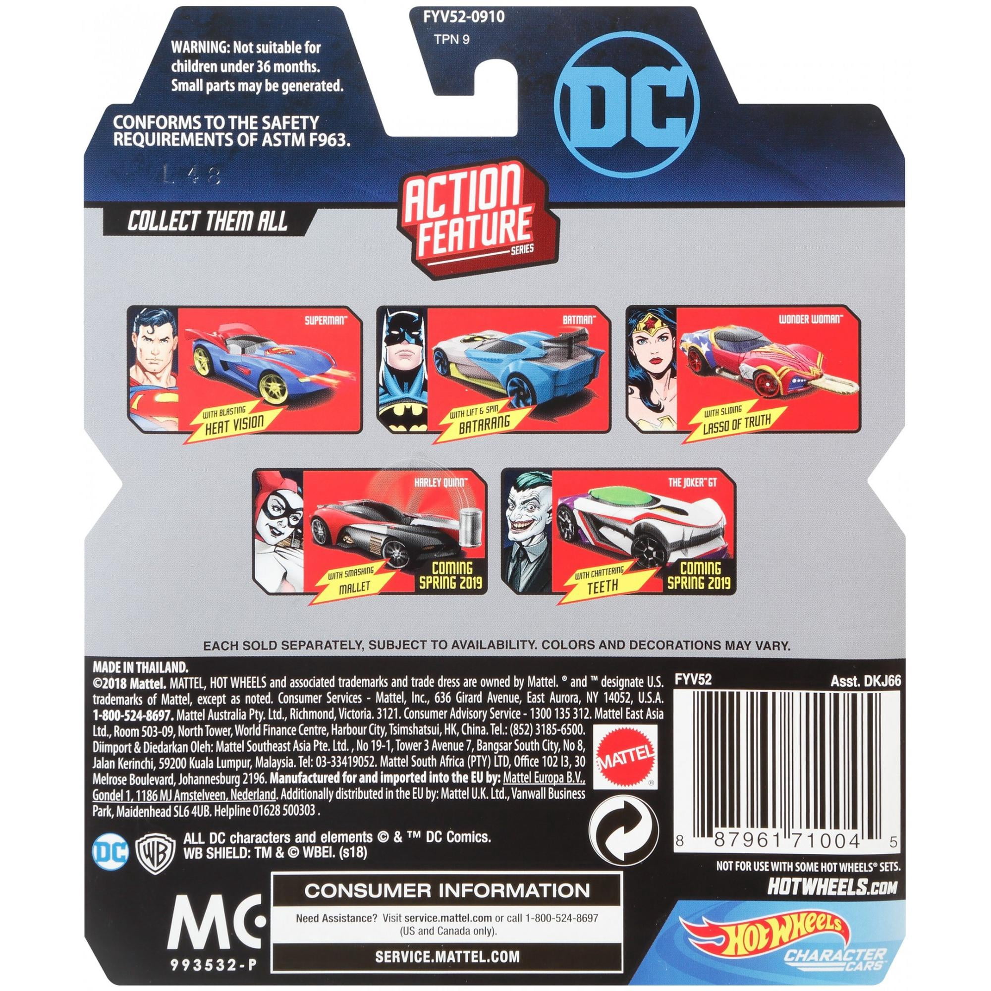 Hot Wheels DC Universe Justice League Batman Character Car