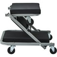 thumbnail image 1 of KFFKFF Siège Z-Creeper, 2 en 1 Pliant à Roulettes pour Voiture/tabouret, Capacité de 300 Lb pour Mécanicien, Fauteuil à Profil Bas avec 6 Roues pour Garage, Atelier, Réparation Auto, s'Allonger Ou s'Asseoir, Noir, 1 of 9