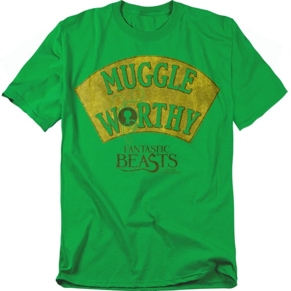 Fantastic Beasts T-Shirt Muggle Worthy Unisex Graphic Tee For Men & Women Kelly Green