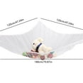 Topekada 2 Pcs Toy Storage Hammock, Extra Large Mesh Corner Hanger for