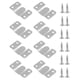 thumbnail image 3 of BRIGHTFUFU 12 pares de soporte de montaje de soporte de acero Montaje de pared Gancho de clip con 48pcs Tornillos, 3 of 7