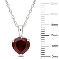 thumbnail image 2 of Everly Women's Garnet Sterling Silver Necklace, 2 of 5