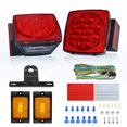 thumbnail image 1 of Kit de luces LED sumergibles Nilight Square IP68 12 V para remolque, 1 of 9