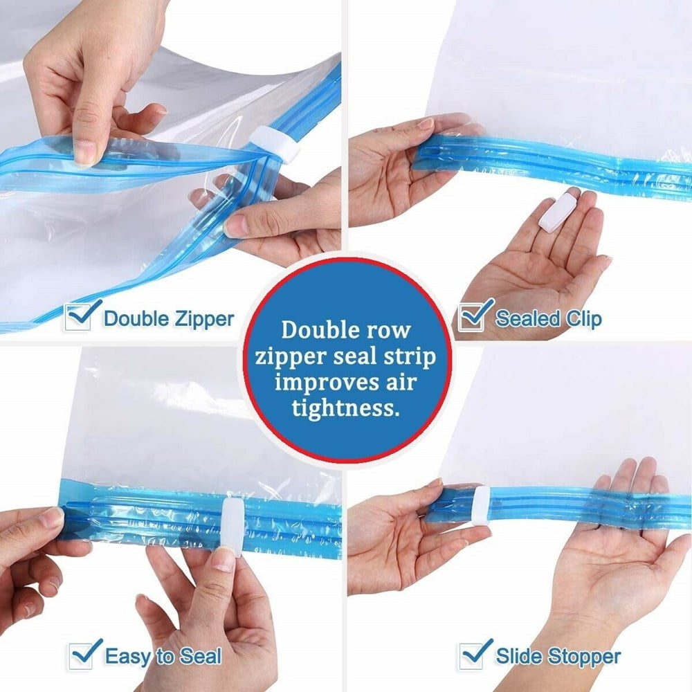8 Pack Extra Large Adult Airtight Space Saver Vacuum Seal Storage Organizer Bags Strong 47"X32" in