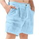 thumbnail image 1 of Pantalones largos para niños, de color liso, con cintura elástica, de talla media, rectos, informales y cómodos, de poliéster., 1 of 7