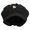 Black, variant on Cartoon Guinea Pig Embroidered Cotton Elastic Newsboy Cap - Brown OSFM