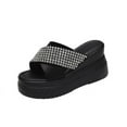 thumbnail image 2 of HAOTAGS Women's Summer Dressy Wedge Sandals Fish Mouth Platform Breathable Open Toe Walking Shoes Black Size 7, 2 of 8