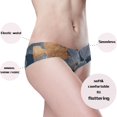 thumbnail image 4 of IAUYY Seamless Women Underwear Thongs ,Large No Show Ladies Thong-No Line Workout Breathable Comfortable Panties Soft Embroidered Leaves, 4 of 6
