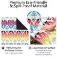 thumbnail image 4 of Premium Boho Print Large Rubber Game Mat 31.5x31.5 Inch Mahjong Table Cover Features Non-Slip Backing and Noise Dampening for Cards and Board Games, 4 of 7