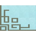 thumbnail image 1 of Ahgly Company Machine Washable Indoor Rectangle Transitional Cadet Blue Green Area Rugs, 7' x 9', 1 of 7