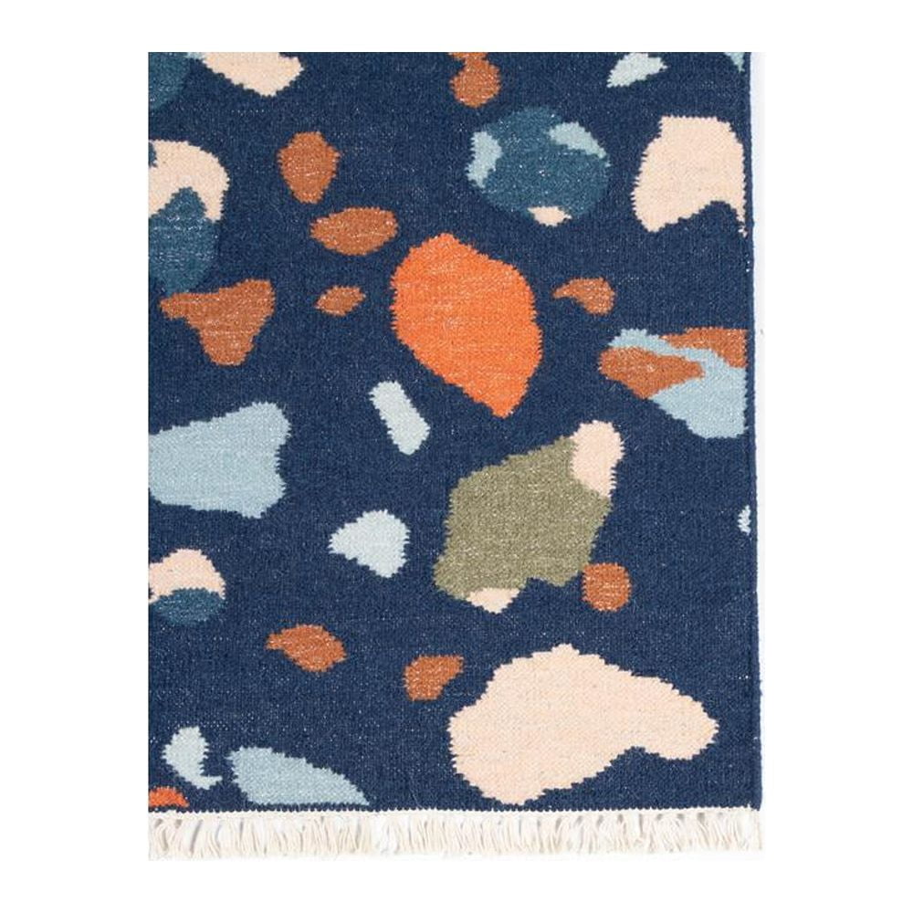 Momeni Jem Terri Abstract Contemporary Area Rugs, Blue