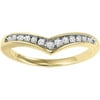 Gala Diamond Accent Engagement Ring Enhancer in 10kt Yellow Gold