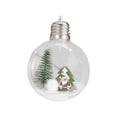 thumbnail image 2 of FEOLGEHLY 2 Pcs LED Lighted Up Christmas Ball Ornaments, Christmas Clear Globe Pendant, Hanging Ornaments for Xmas Tree Window Door Wall Home Holiday Party Decoration, 2 of 3