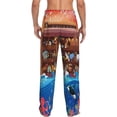 thumbnail image 3 of Daiia Animals On Noah's Ark2 Men's Sleep Pant with Pockets and Drawstring,Pajama Pants-Large, 3 of 9